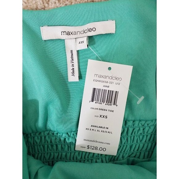 Max & Cleo~Women's Size XXS~"Anne" Green Tide Party Evening Dress NWT $128.00 - Picture 2 of 9